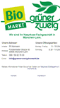 Mobile Screenshot of gruener-zweig-biomarkt.de